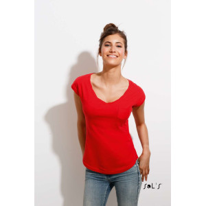 SOL'S MIXED WOMEN ROUND COLLAR T-SHIRT